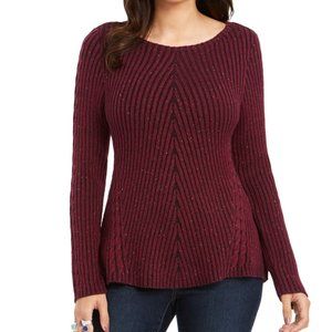 NEW! Style&Co long sleeve ribbed pullover sweater top Women's Petite size $50!